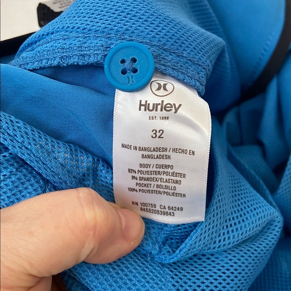 Hurley Men's Vibrant Blue Athletic Shorts - Picture 5 of 10